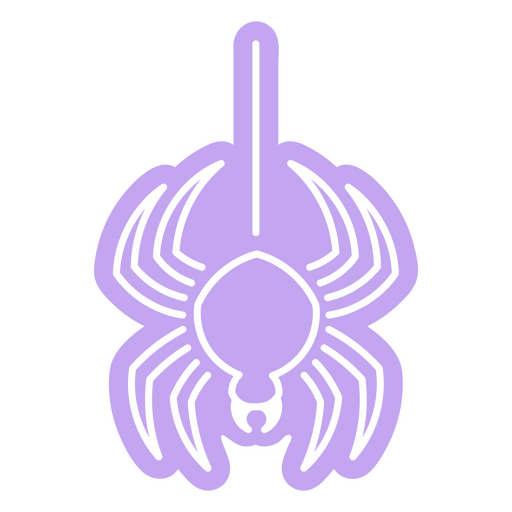 Ícone de aranha roxa Desenho PNG