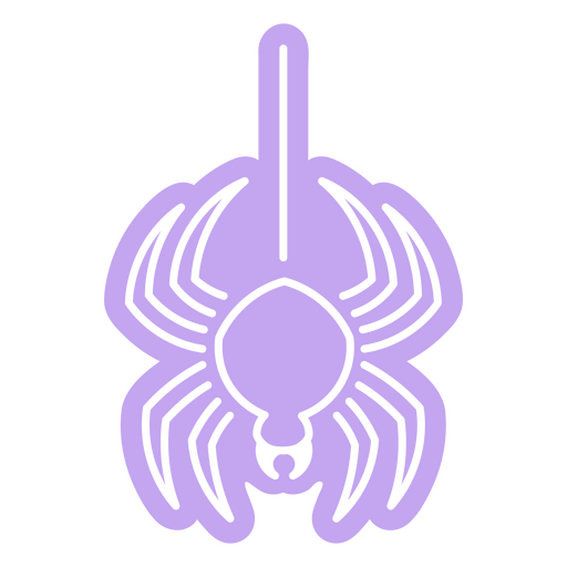 Icono de araña morada Diseño PNG