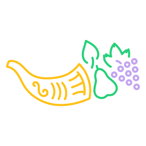 Símbolo de Hanukkah com uvas e uma romã Desenho PNG