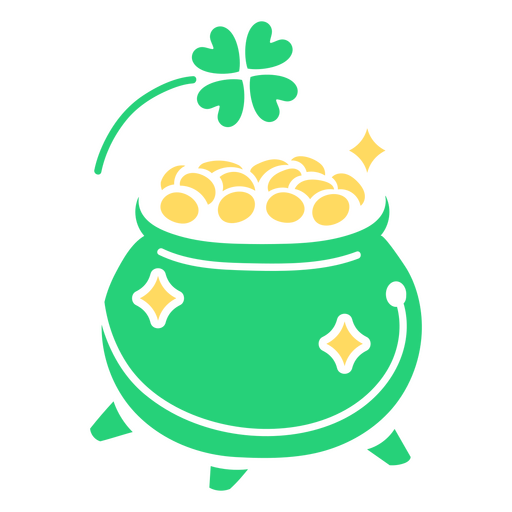 St patrick's day pot of gold PNG Design