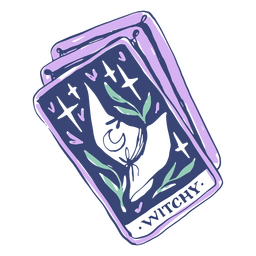 Tarot witchy quote doodle PNG Design Transparent PNG