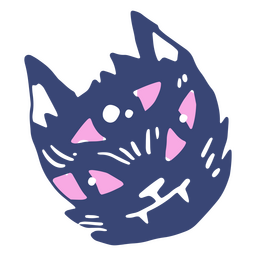 Witch cat doodle PNG Design Transparent PNG