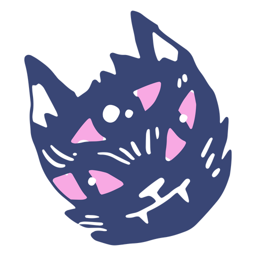 Witch cat doodle PNG Design