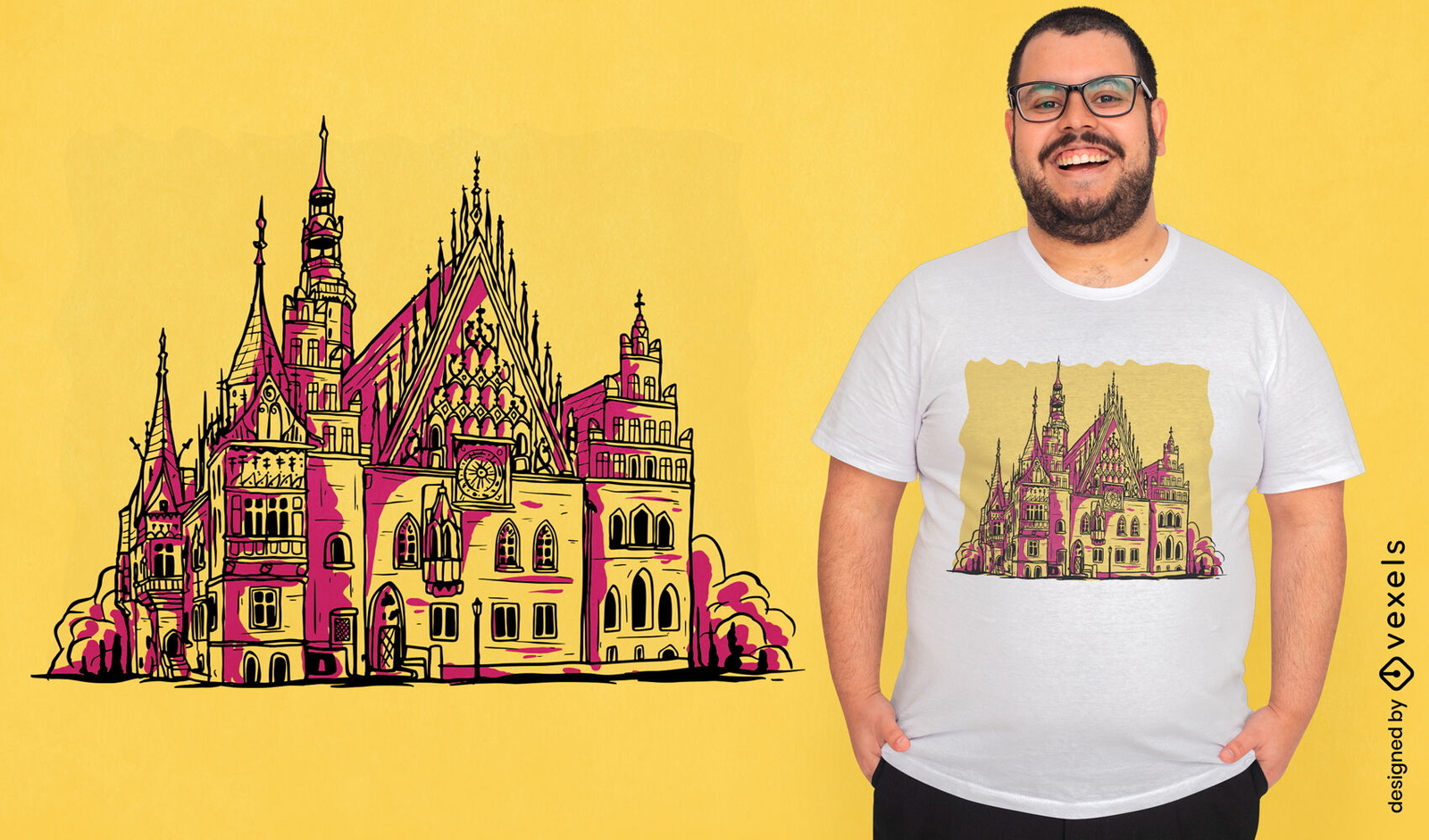 Design de camiseta da Prefeitura de Wroclaw Polônia