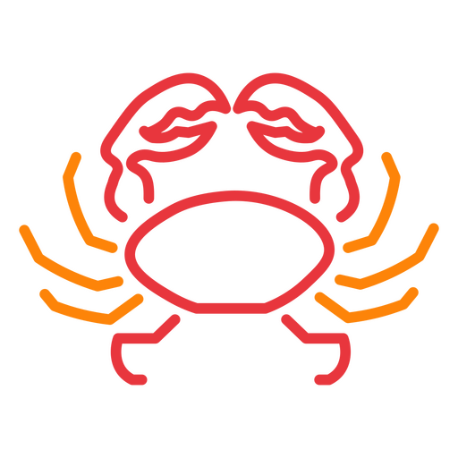 Crab neon sign PNG Design