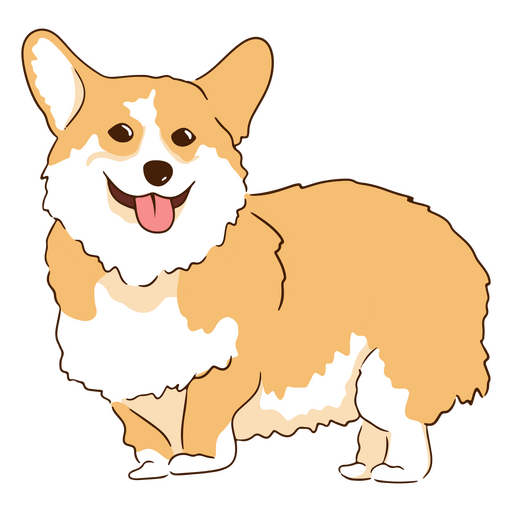 Corgi süßes Haustier PNG-Design