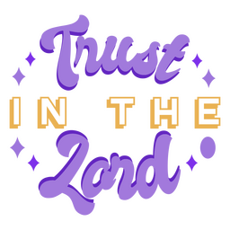 Confía en las letras de la religión del Señor