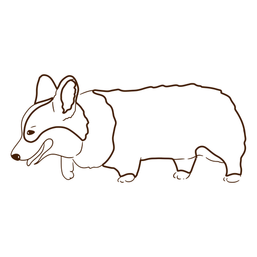 Curso de animal de estimação Corgi Desenho PNG