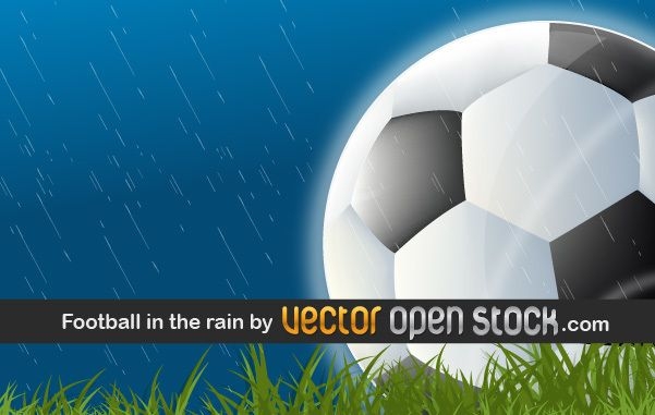 Fútbol bajo la lluvia