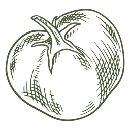 Diseño PNG Y SVG De Ilustración De Un Tomate Para Camisetas