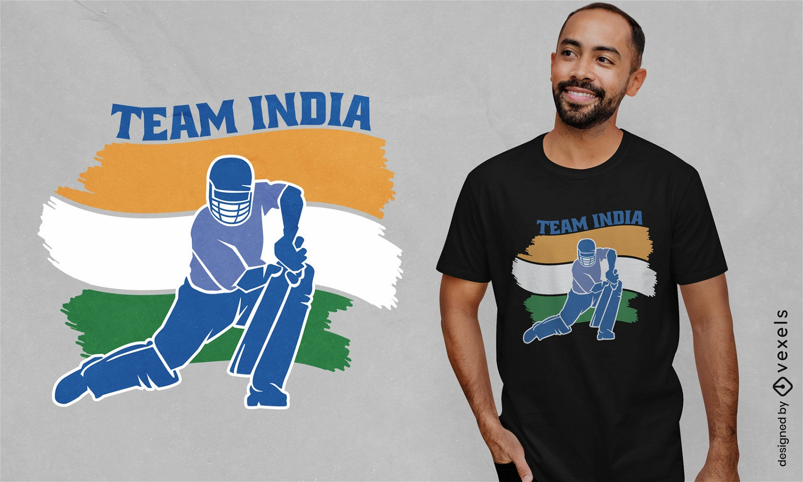 Team Indien Criquet Sport T-Shirt Design