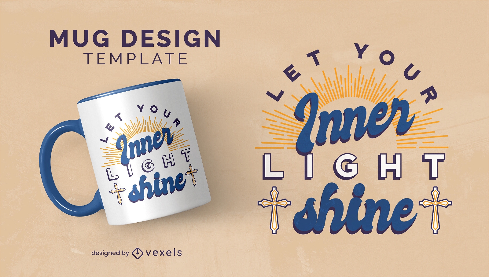 Inner light religion quote mug design