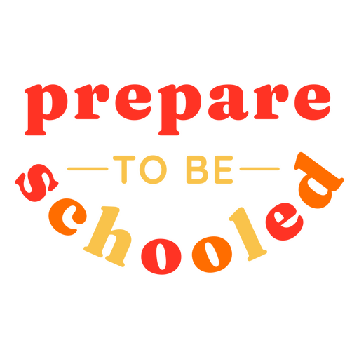 Prepare a cotação plana da escola Desenho PNG