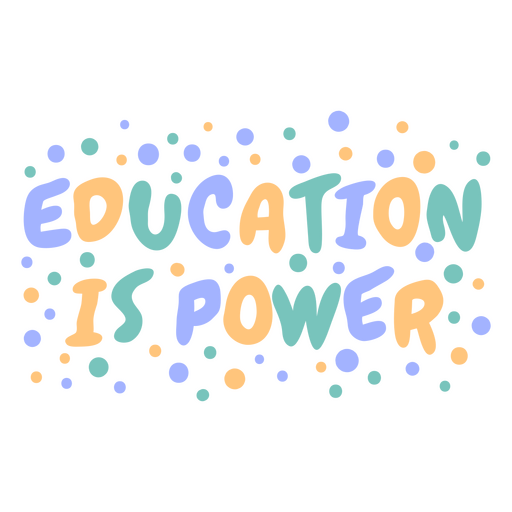 Education flat quote PNG Design