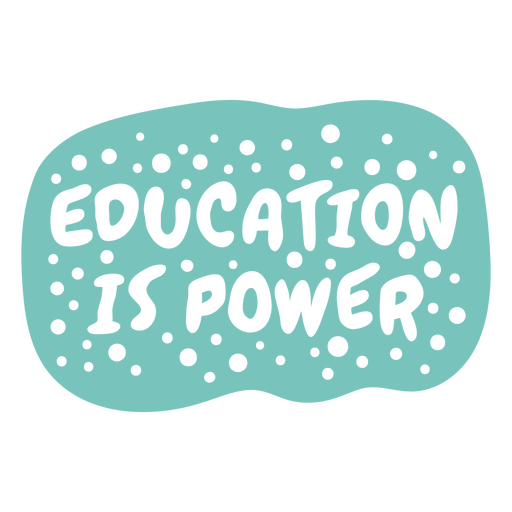 Bildung ist Macht PNG-Design