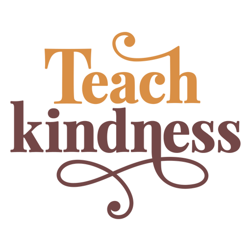 Teach kindness quote PNG Design