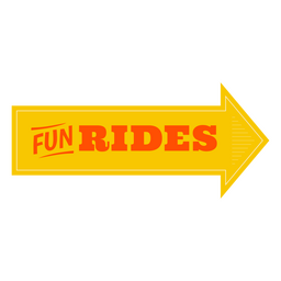 Fun rides circus cita insignia plana Diseño PNG