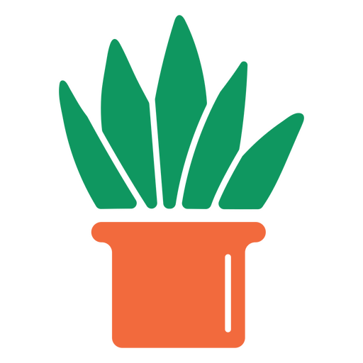 planta de agave semi-plana Desenho PNG