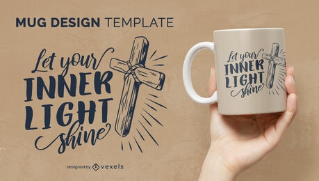 Inner light quote mug design