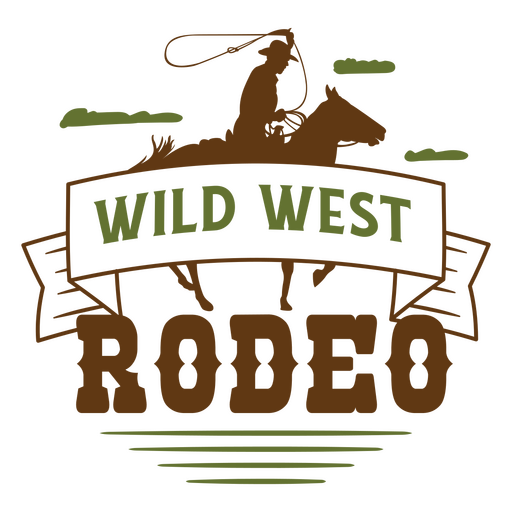 Wild-West-Rodeo-Zitat PNG-Design