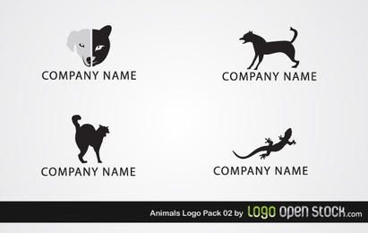 Pacote de logotipo de animais