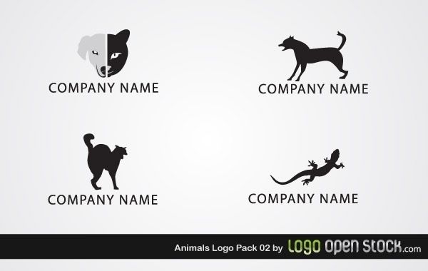 Pacote de logotipo de animais