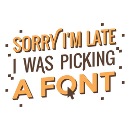 Escolhendo uma letra de citação de fonte Desenho PNG