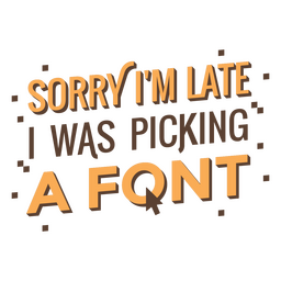 Picking a font quote lettering Transparent PNG