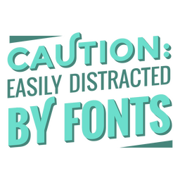 Distraído por letras de citação de fontes Desenho PNG