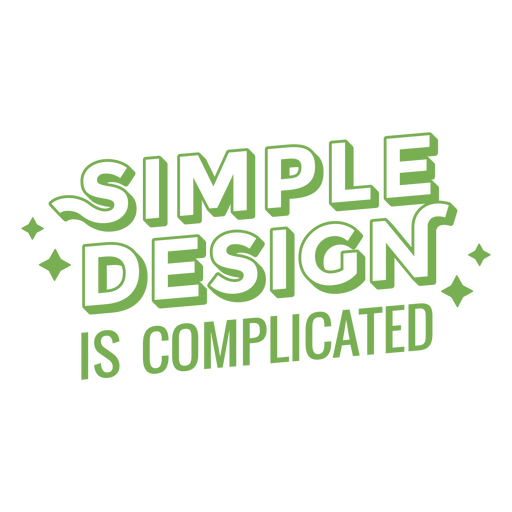 El diseño simple es una cita de trazo complicada Diseño PNG