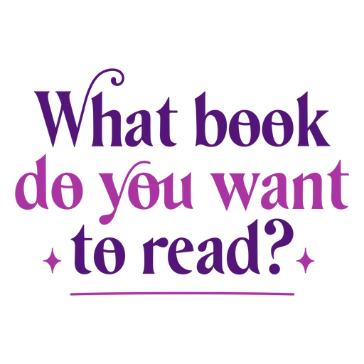What book do you want? Back to school quote PNG Design