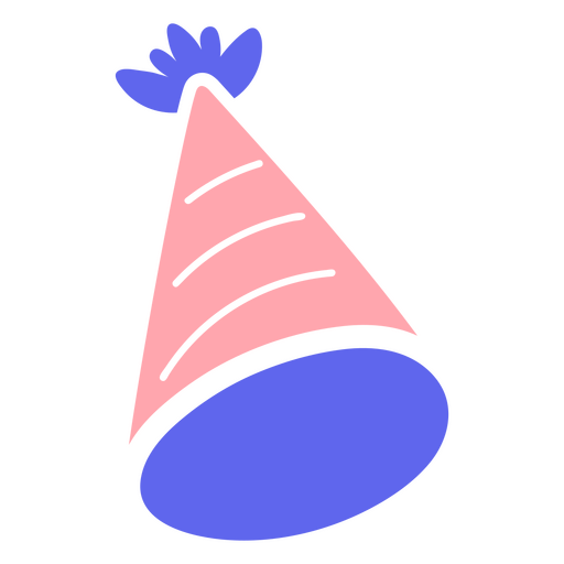 sombrero de cumpleaños rosa Diseño PNG