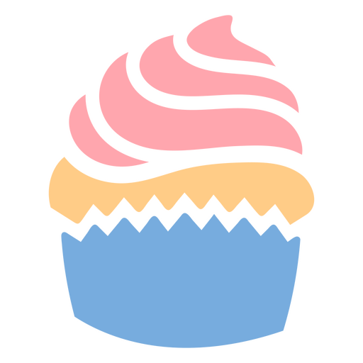 Rose cupcake PNG Design
