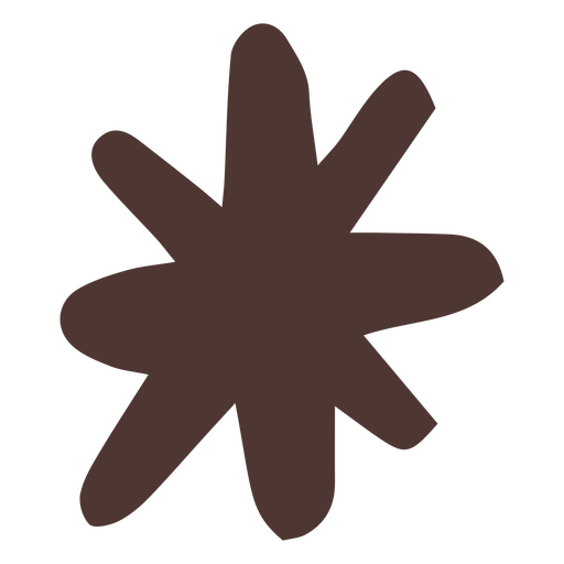 Símbolo en forma de estrella Diseño PNG