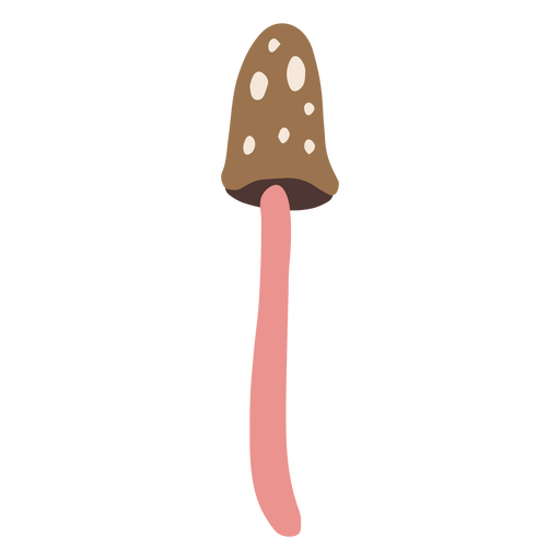 Pinky mushroom PNG Design