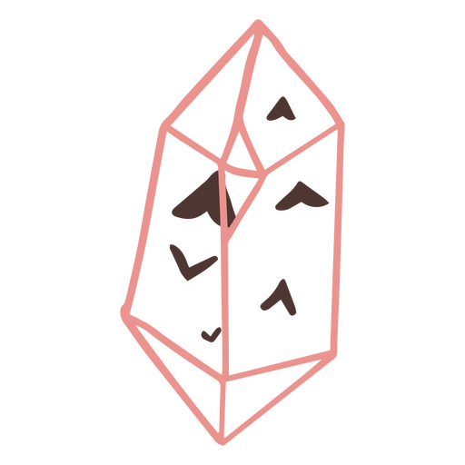 cuarzo mágico rosa Diseño PNG