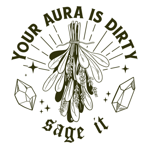 Dirty aura quote filled stroke