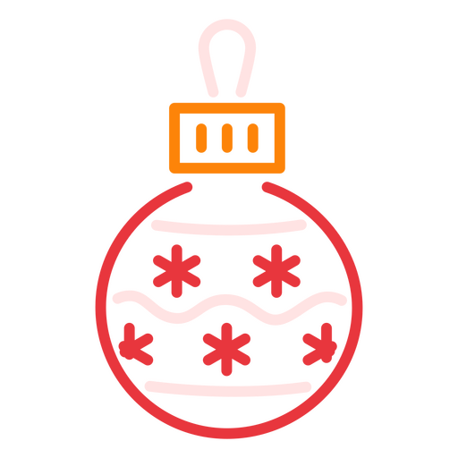 Bola de ?rbol de Navidad Diseño PNG