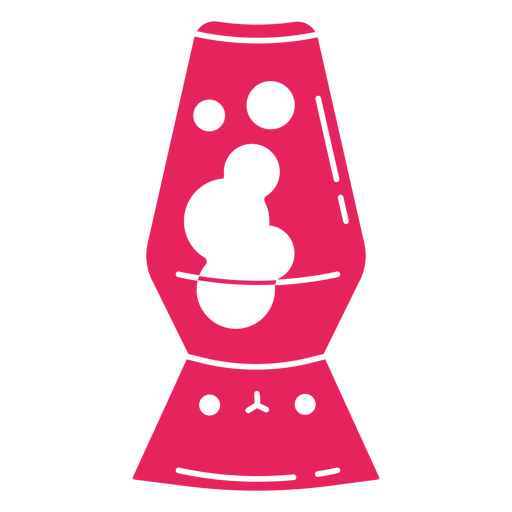 Lâmpada de lava fofa rosa Desenho PNG