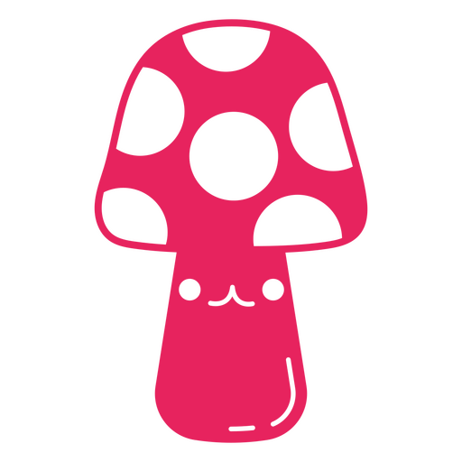 Peque?o hongo rosa Diseño PNG