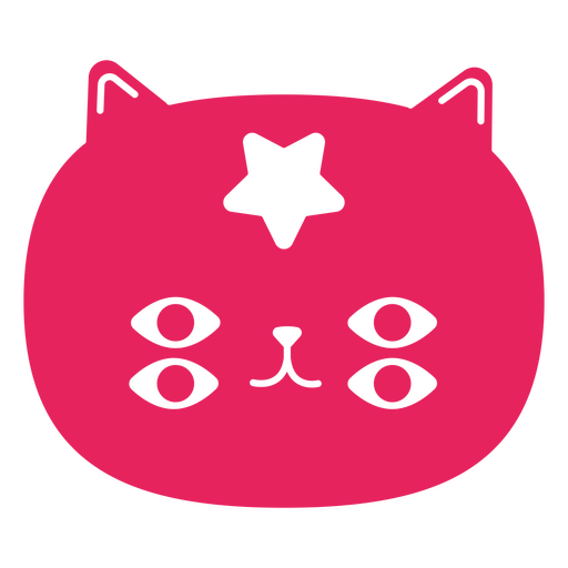 gato visão mágica Desenho PNG