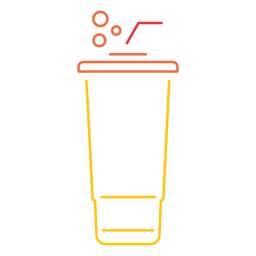 taza de refresco grande Diseño PNG