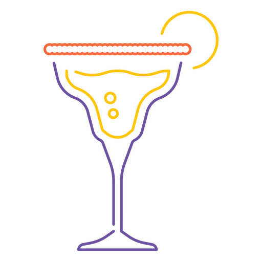 Martini-Cocktailbecher PNG-Design