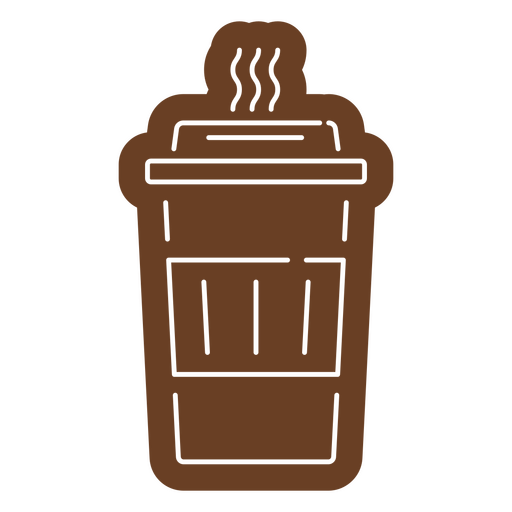 Dibujo de taza de café caliente Diseño PNG