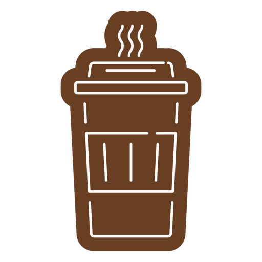 Hot coffee cup drawing PNG Design