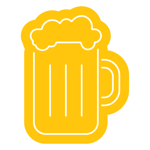 Großes Bierglas PNG-Design