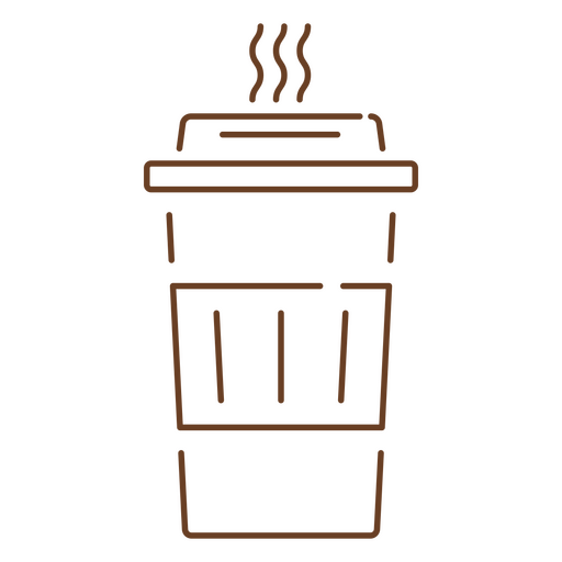 Cup of coffee drawing PNG Design
