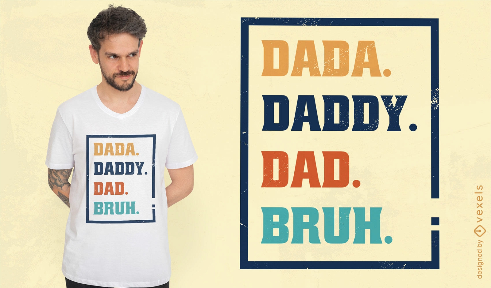 Lustiger Vaterfamilienzitat-T-Shirt Entwurf