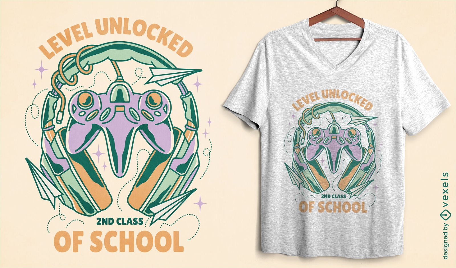 Schulspieler-T-Shirt-Design