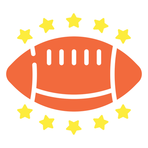 símbolo de fútbol americano Diseño PNG